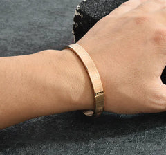 Circle Charm Titanium Bangle