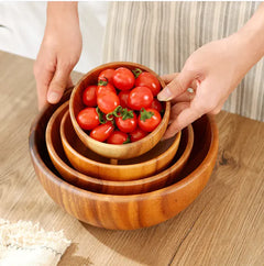 Versatile Wooden Serving Bowl
