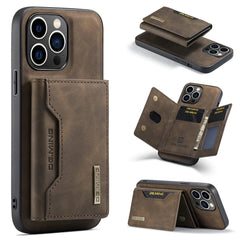 XYAJUANG Compatible with iPhone 15 Pro Max（6.7），2 in 1 Detachable Back Cover& Leather Wallet Phone Cases ，Wallet Case with Card HolderLeather Pocket Phone Cases (Coffee)