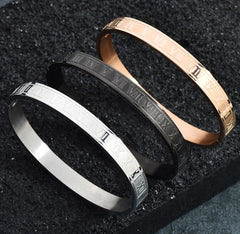 Circle Charm Titanium Bangle
