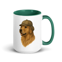 Vibrant Golden Retriever Coffee Mug