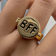 | Bestie Bond Rings| BFF Forever Rings| Unity Friendship Rings| Chic BFF Matching Rings| Soulmate Aesthetic Rings| Bonded Hearts BFF Rings| Forever Friends Rings|
