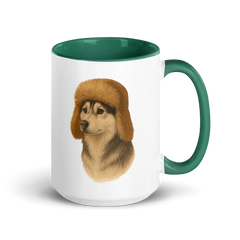 Vibrant Alaskan Husky Coffee Mug