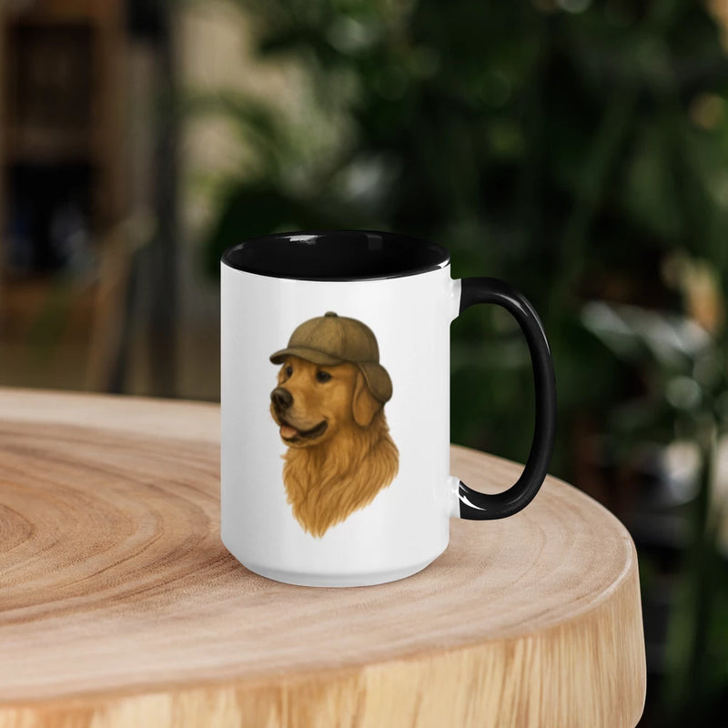 Vibrant Golden Retriever Coffee Mug