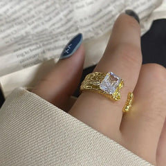 | Brilliant Zircon Adjustable Ring| Zircon Sparkle Ring| Radiant Adjustable Zircon Ring| Crystal Glow Zircon Ring| Eternal Shine Adjustable Ring| Luxe Zircon Adjustable Band Ring| Dazzling Zircon Flex Ring|