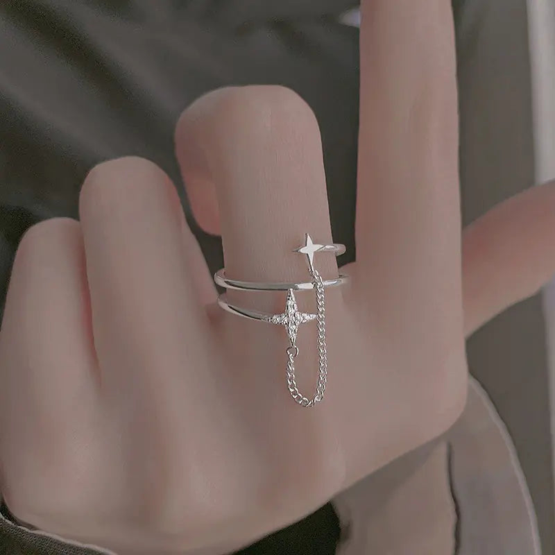 Starlight Double-Layer Fashion Ring
