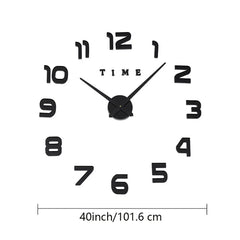 Modern DIY 3D Wall Clock Kit