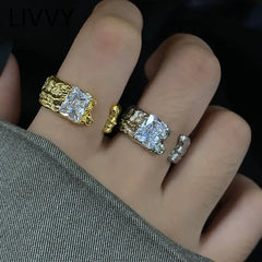 | Brilliant Zircon Adjustable Ring| Zircon Sparkle Ring| Radiant Adjustable Zircon Ring| Crystal Glow Zircon Ring| Eternal Shine Adjustable Ring| Luxe Zircon Adjustable Band Ring| Dazzling Zircon Flex Ring|