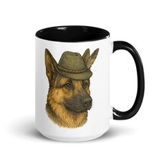 Vibrant German Shepard Coffee Mug