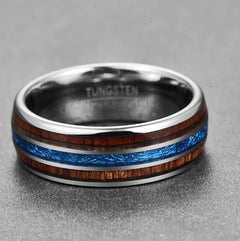 Elegant Tungsten Love Bands