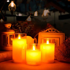 USB Chargeable Flickering Candles